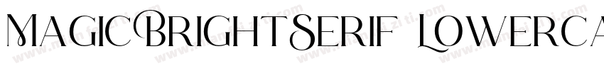 MagicBrightSerif Lowercase字体转换